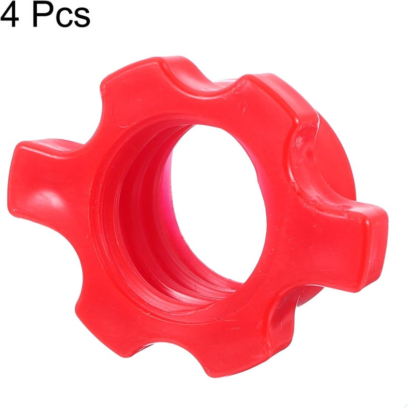 uxcell Dumbbell Bar Nut Barbell Screw, Spin-Lock Collars Screw Hex Fixing Nuts for Weight Training Fitness Exercise - Image 3
